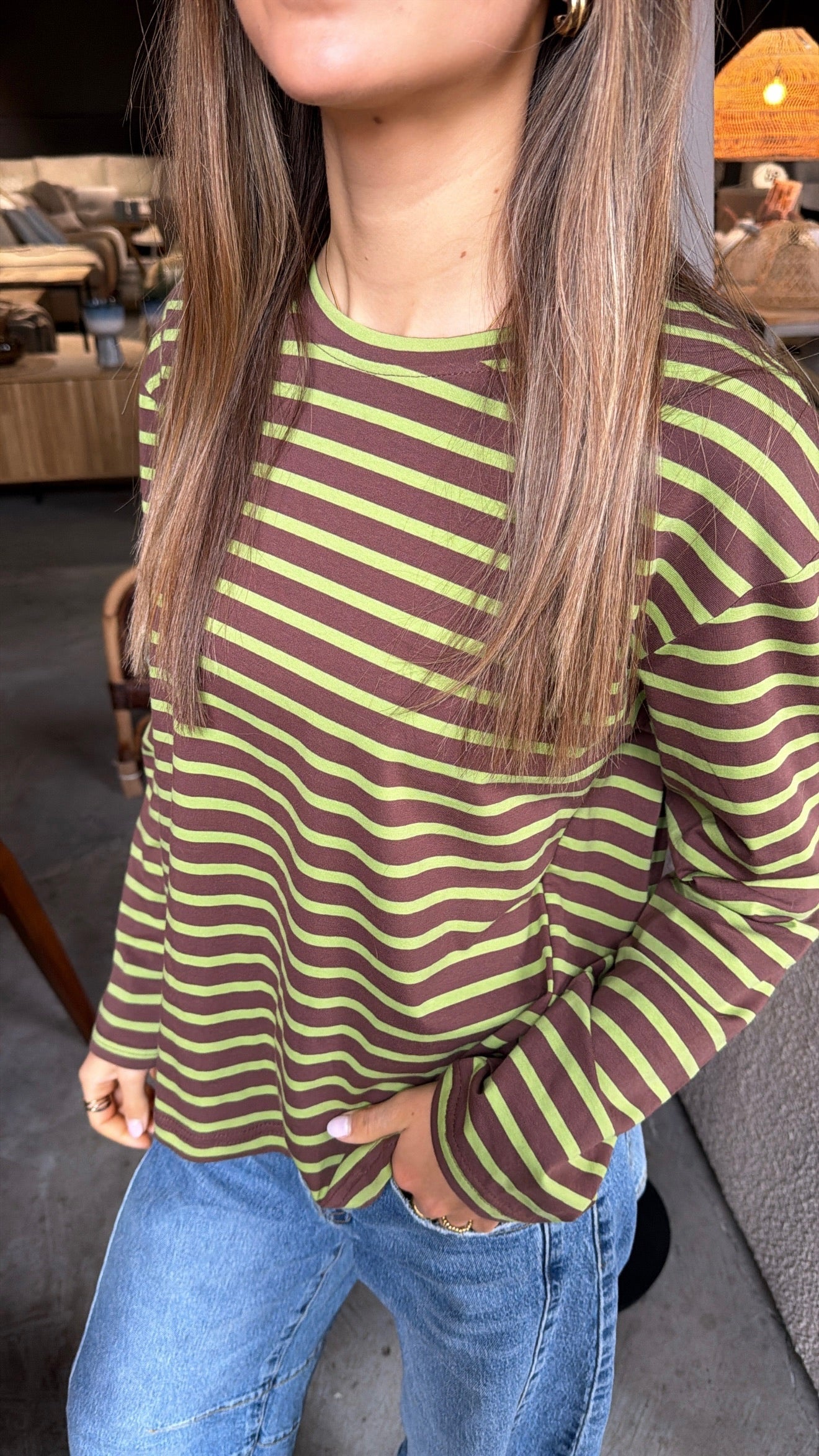 Gestreepte longsleeve Lynn