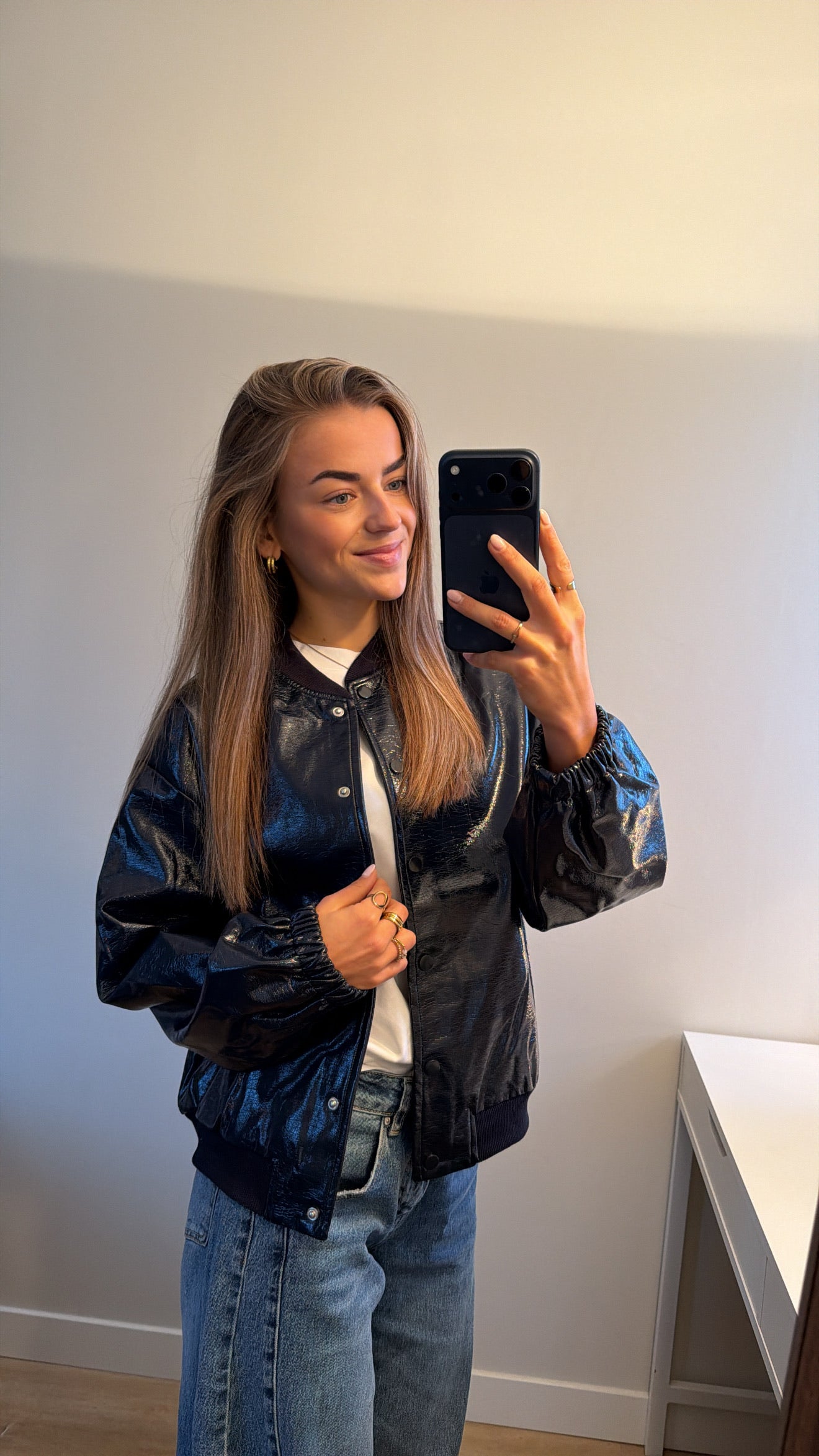 Bomber jacket navy Daan