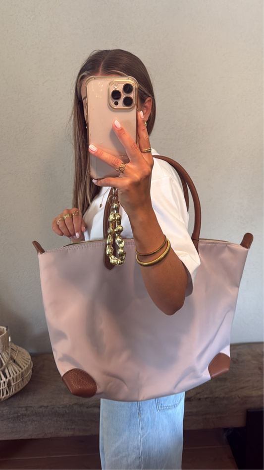Schoudertas L beige Bente