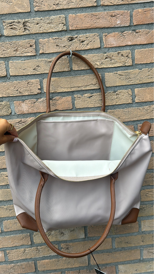 Schoudertas L beige Bente