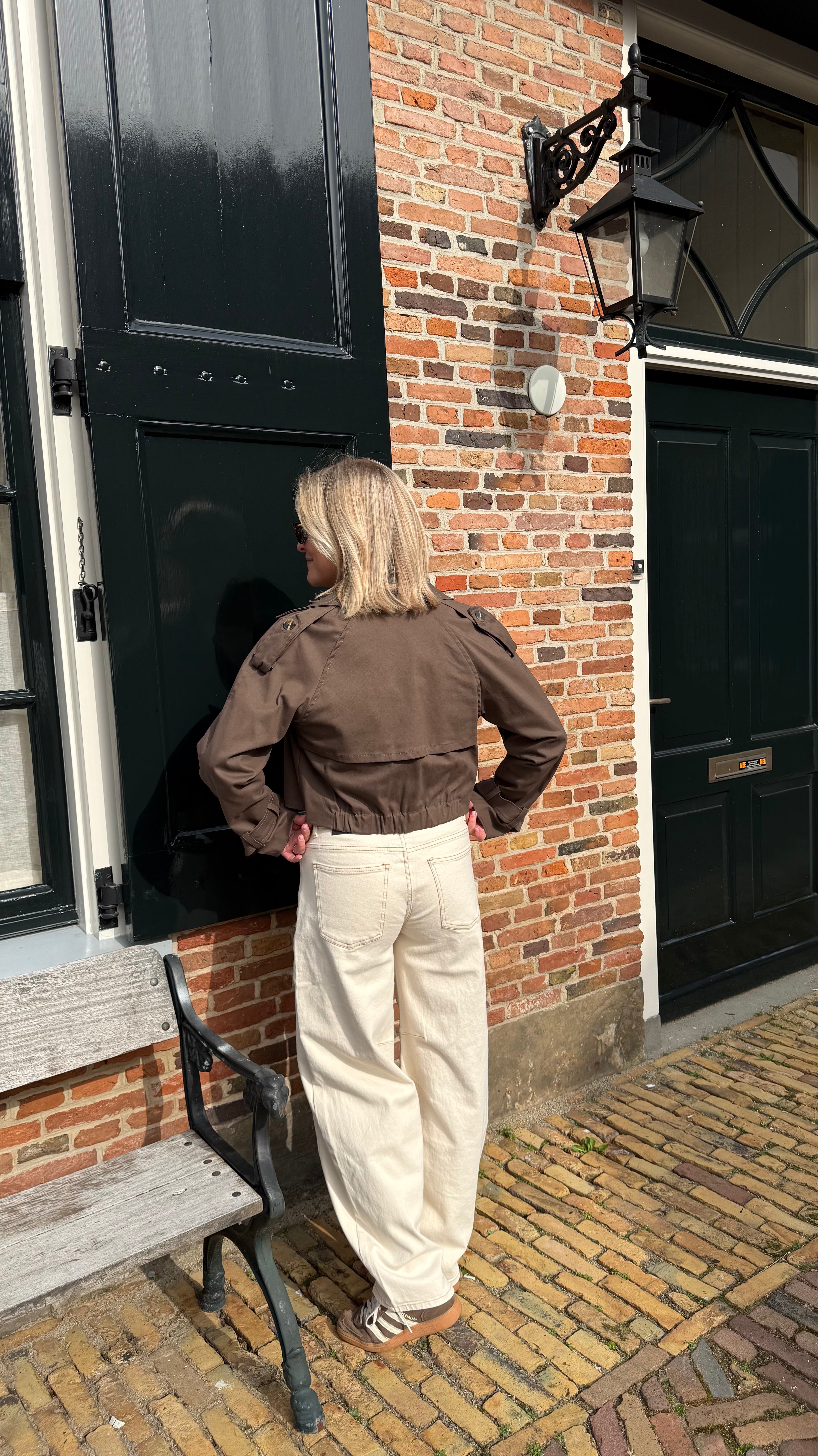 Trenchcoat donker bruin Sen