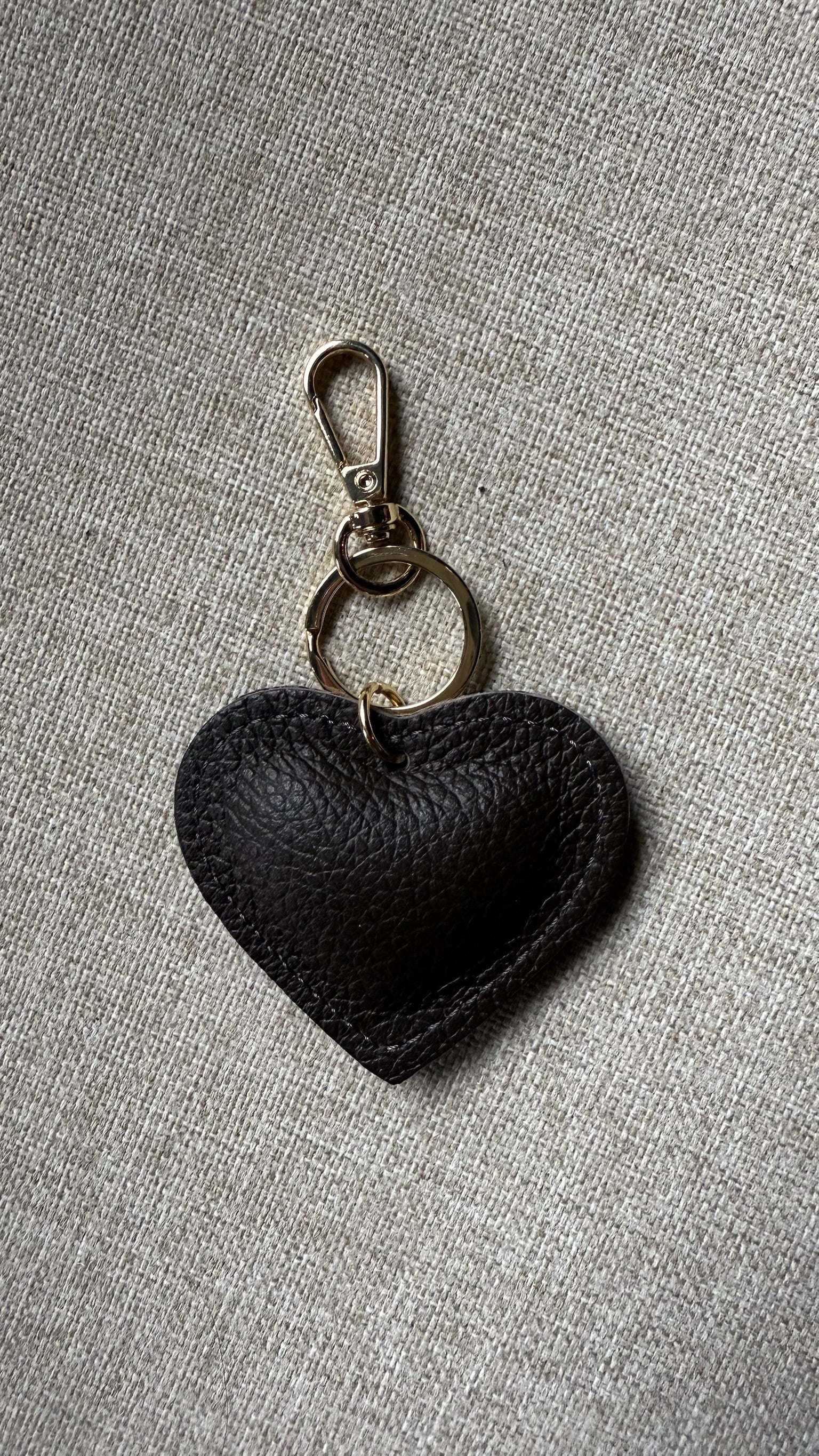 Sleutelhanger leren hartje