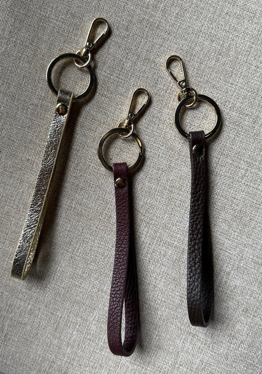 Sleutelhanger leren koord Mare