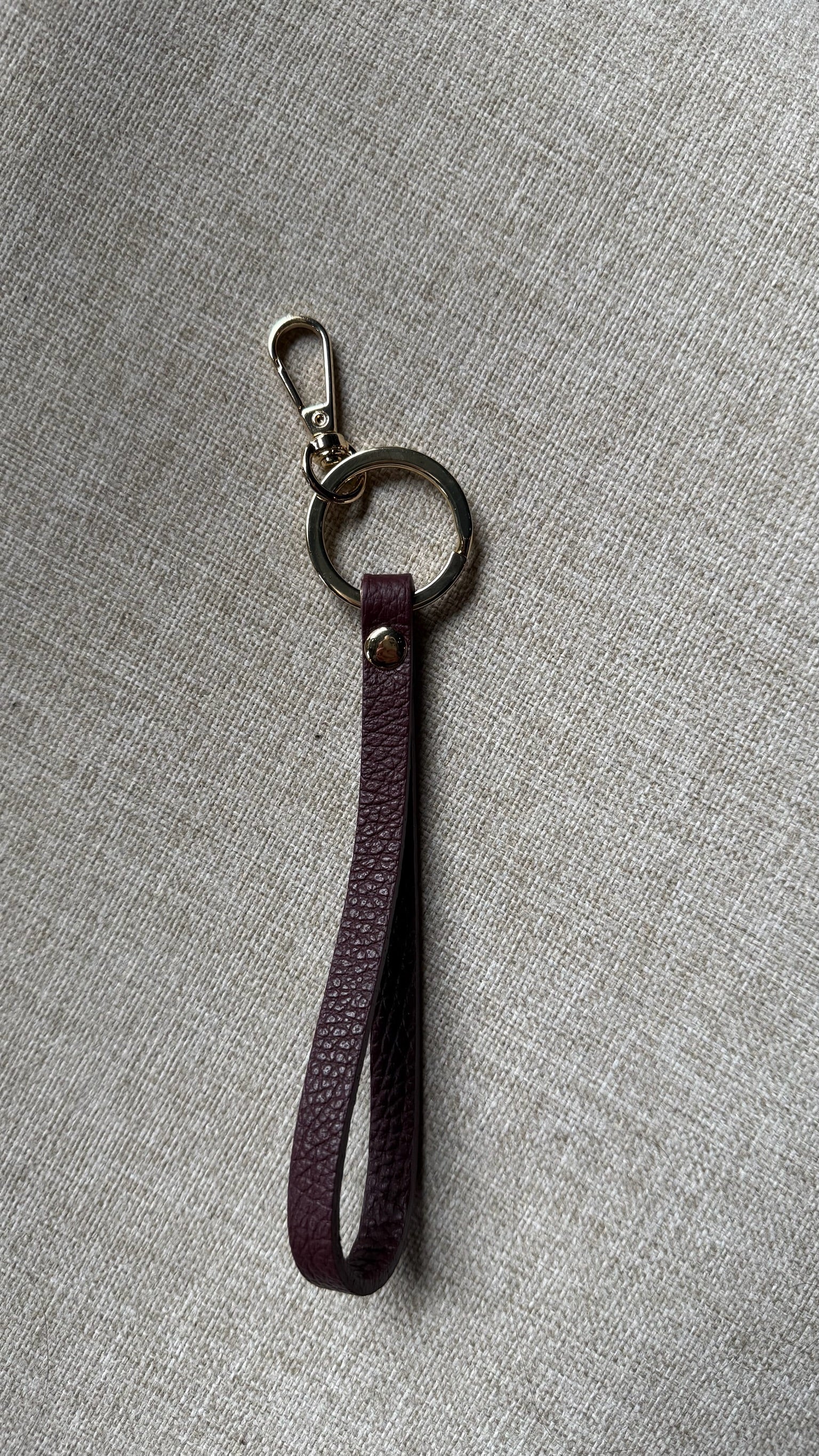 Sleutelhanger leren koord Mare