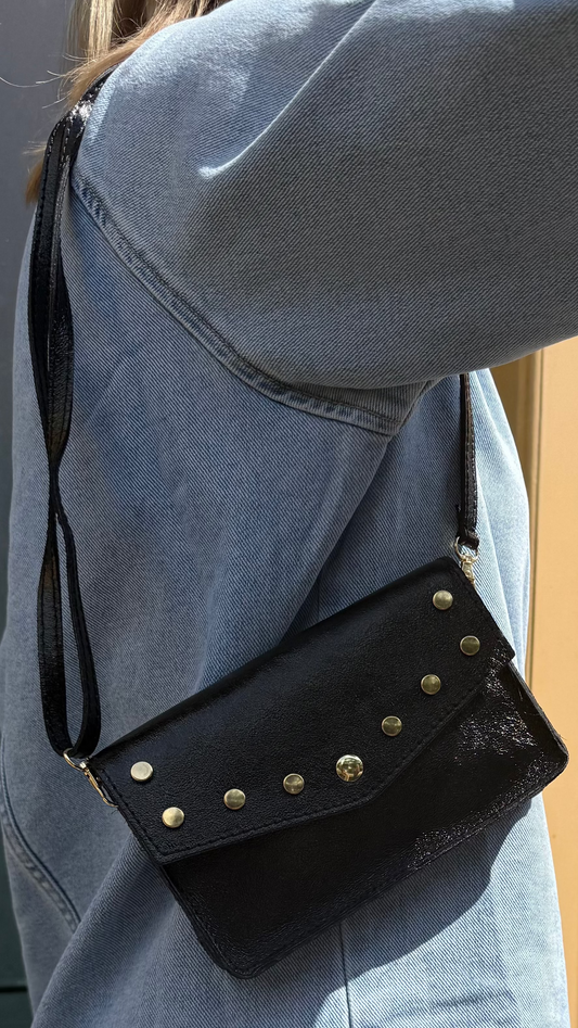 Tasje studs zwart Sem