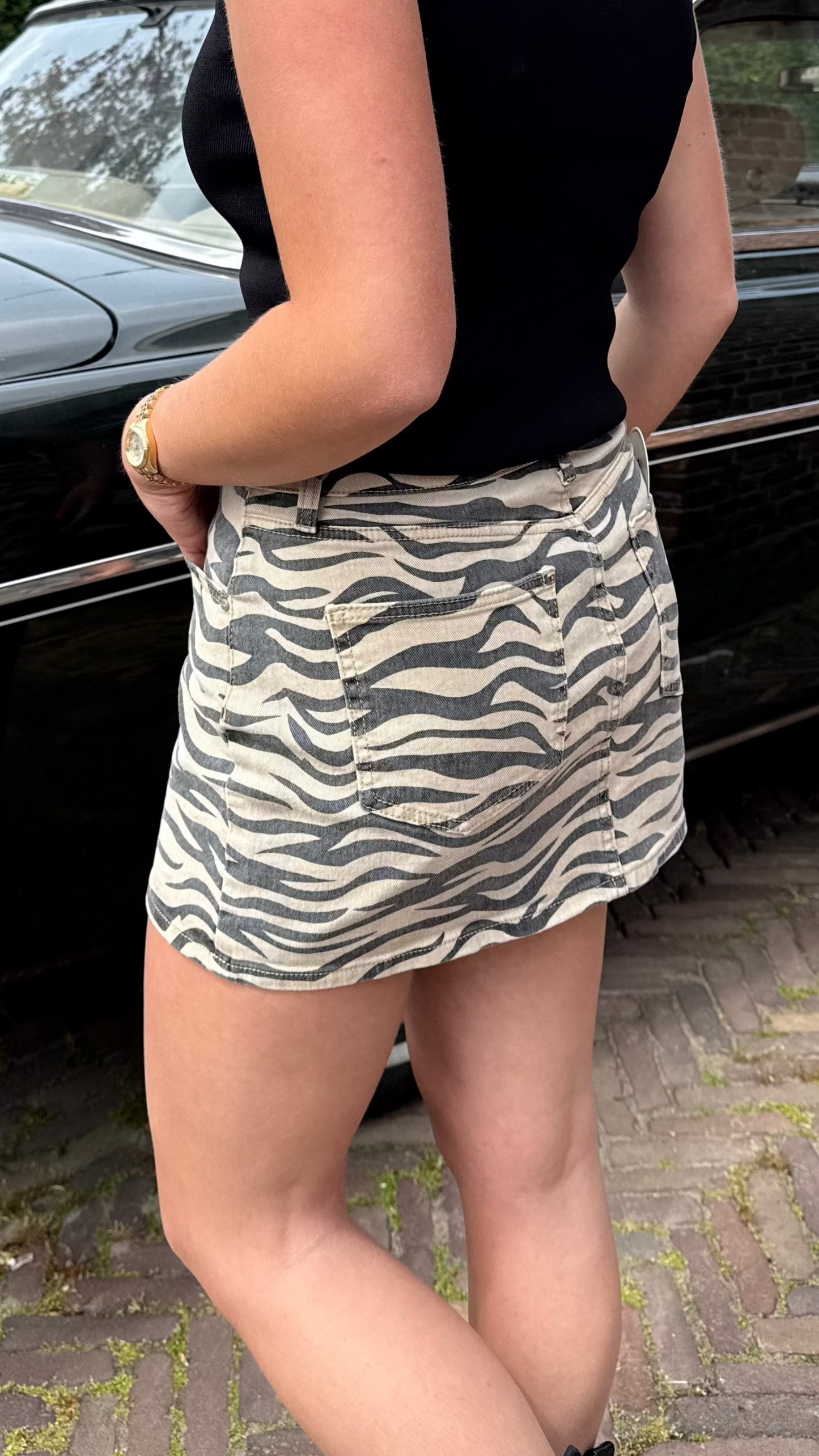 Zebra rokje Roos