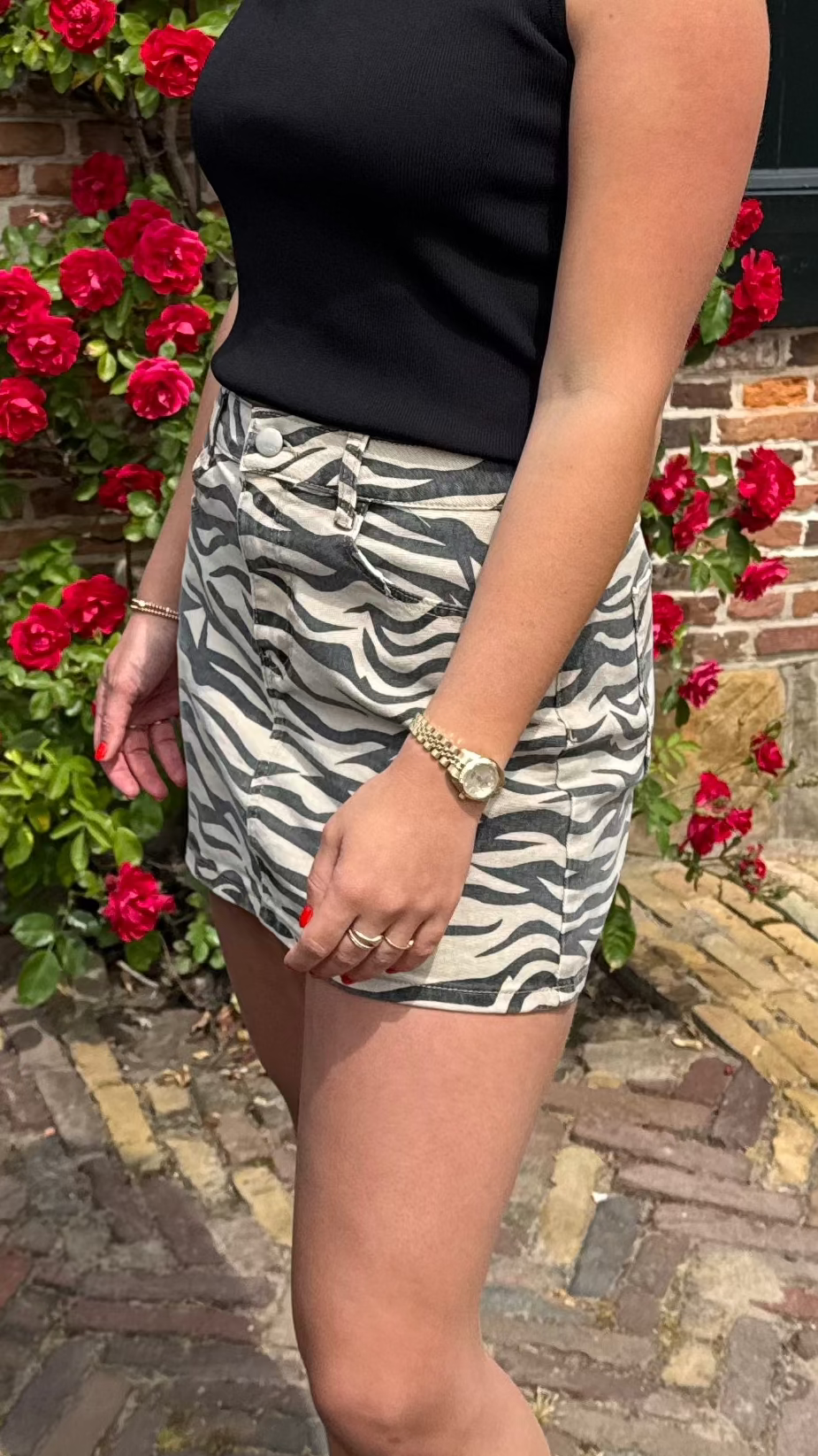 Zebra rokje Roos