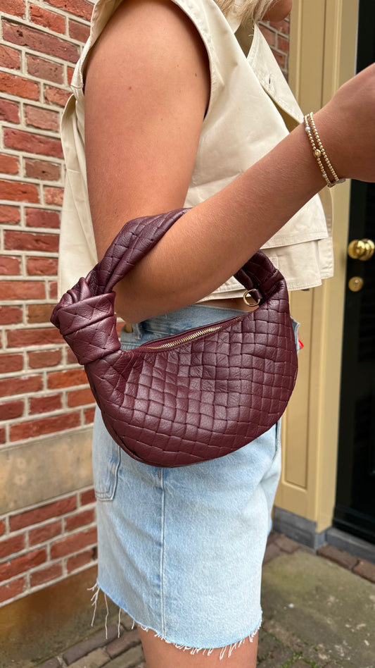 Knot bag bordeaux Lizzy