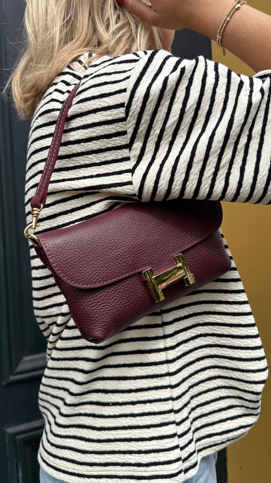 Tasje H bordeaux Fiene