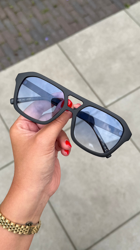 Zonnebril blauw/zwart Anne