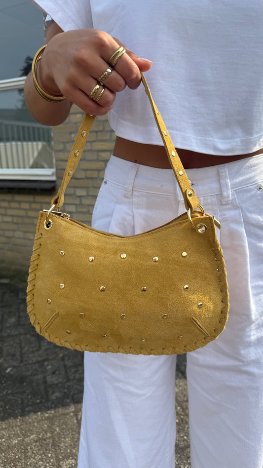 Tasje studs Geel Evi