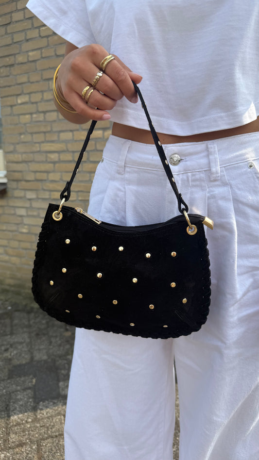 Tasje studs zwart Evi